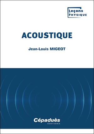 Acoustique - Jean-Louis Migeot