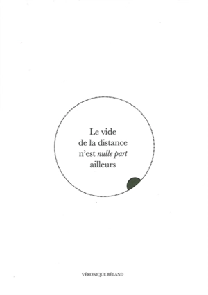 Le vide de la distance n'est nulle part ailleurs - Véronique Béland