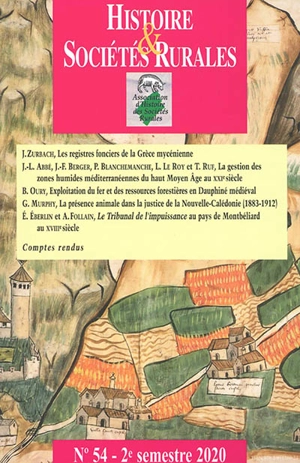 Histoire & sociétés rurales, n° 54