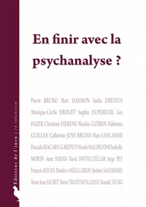 En finir avec la psychanalyse ?