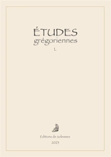 Etudes grégoriennes, n° 50