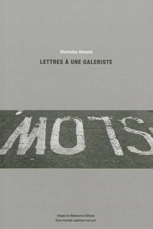 Lettres à une galeriste - Stanislas Amand