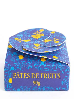 Mini boite pâtes de fruits - 90g - ABBAYE ST GUENOLE Abbaye Saint Guénolé