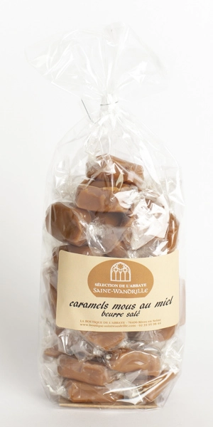 Caramels mous miel beurre salé - 200g - Choeur des Moines de l'Abbaye  de Saint-Wandrille