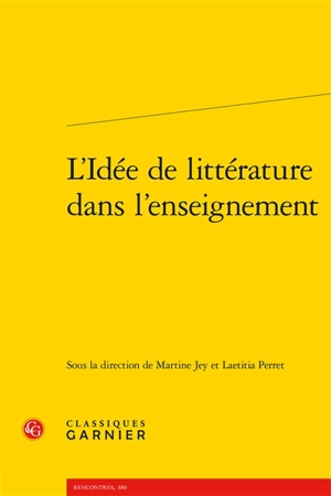 L'idée de littérature dans l'enseignement