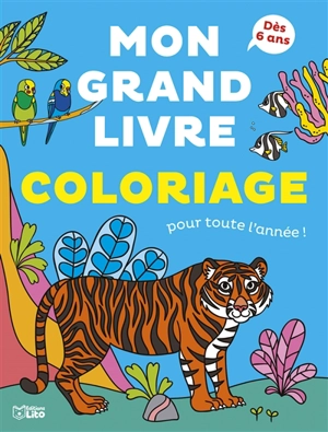 Mon grand livre coloriage pour toute l'année ! : les animaux - Camille Tisserand