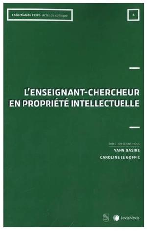 L'enseignant-chercheur en propriété intellectuelle