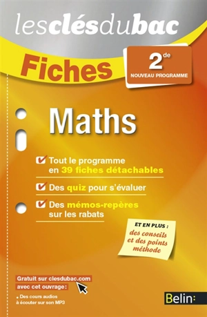 Maths 2de : nouveau programme - Mathieu Pradel