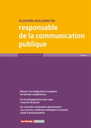 Je prends mon poste de... responsable de la communication publique - Fabrice Anguenot