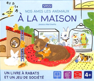 A la maison : un livre à rabats et un jeu de société : 4+ - Jessica Martinello