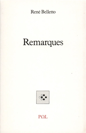 Remarques - René Belletto