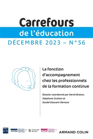 Carrefours de l'éducation, n° 56. La fonction d'accompagnement chez les professionnels de la formation continue