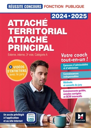 Attaché territorial, attaché principal : concours externe, interne, 3e voie et examens professionnels, catégorie A, votre coach tout-en-un ! : 2024-2025 - Christine Drapp