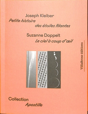 Petite histoire des étoiles filantes. Le ciel à coup d'oeil - Suzanne Doppelt