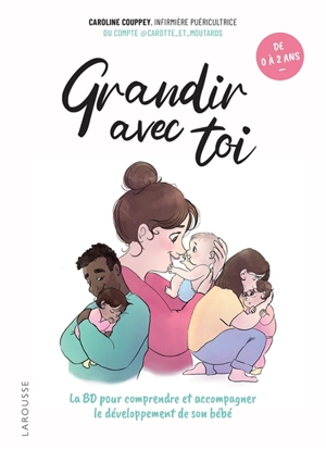 Grandir avec toi : la BD pour comprendre et accompagner le développement de son bébé : de 0 à 2 ans - Caroline Couppey