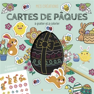 Cartes de Pâques à gratter et à colorier - Estelle Tchatcha