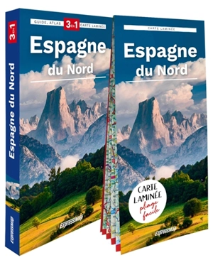 Espagne du Nord : 3 en 1 : guide, atlas, carte laminée - Elzbieta Wszeborowska