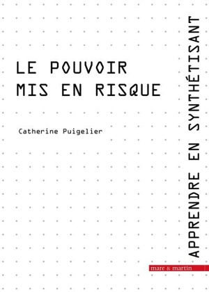 Apprendre en synthétisant. Vol. 5. Le pouvoir mis en risque - Catherine Puigelier