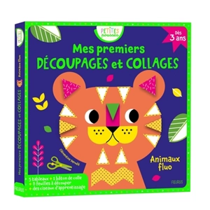 Animaux fluos : mes premiers découpages et collages - Clémentine Dérodit