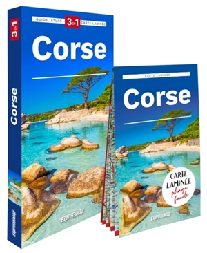 Corse : 3 en 1 : guide, atlas, carte laminée - Agnieszka Fundowicz