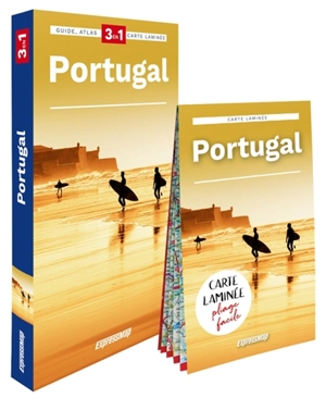 Portugal : 3 en 1 : guide, atlas, carte laminée - Janusz Andrasz