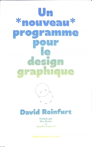 Un nouveau programme pour le design graphique - David Reinfurt