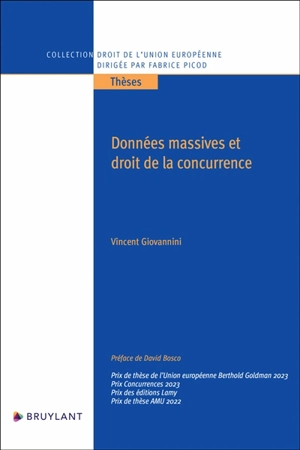 Données massives et droit de la concurrence - Vincent Giovannoni