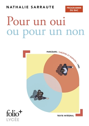 Pour un oui ou pour un non : programme du bac : parcours théâtre et dispute, 1982 - Nathalie Sarraute