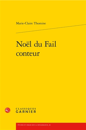 Noël du Fail conteur - Marie-Claire Thomine