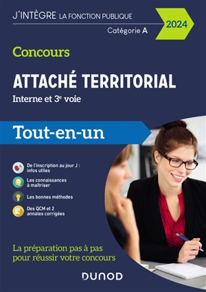 Concours attaché territorial, interne et 3e voie, catégorie A : tout-en-un 2024 - Damien Falco