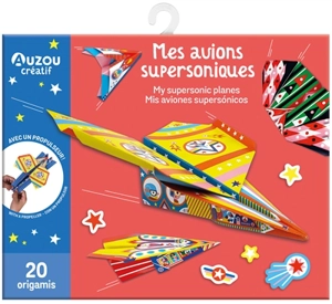 Mes avions supersoniques : 20 origamis : avec un propulseur !. My supersonic planes : 20 origamis : with a propeller. Mis aviones supersonicos : 20 origamis : con un propulsor - Julie Mercier