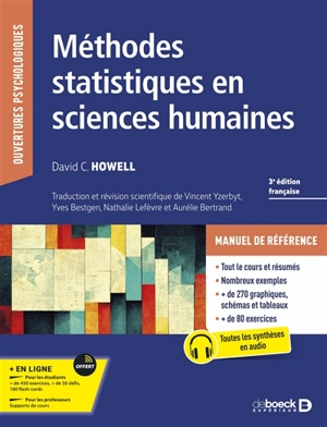 Méthodes statistiques en sciences humaines - David C. Howell