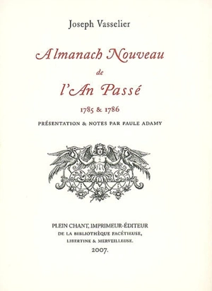 Almanach nouveau de l'an passé : 1785 & 1786 - Joseph Vasselier