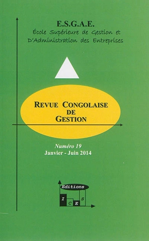 Revue congolaise de gestion, n° 19