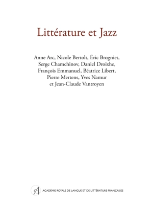 Littérature et jazz