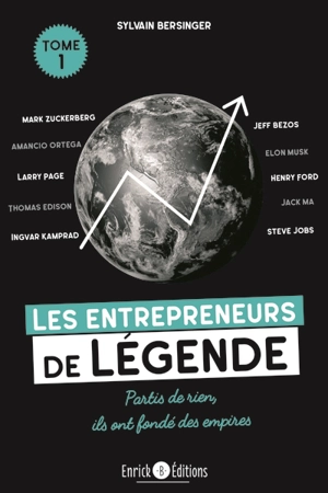 Les entrepreneurs de légende : partis de rien, ils ont fondé des empires. Vol. 1. Thomas Edison, Henry Ford, Steve Jobs... - Sylvain Bersinger