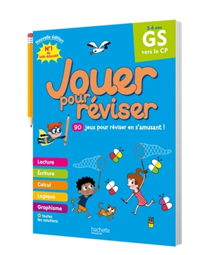 Jouer pour réviser, GS vers le CP, 5-6 ans : 90 jeux pour réviser en s'amusant ! - Michèle Lecreux