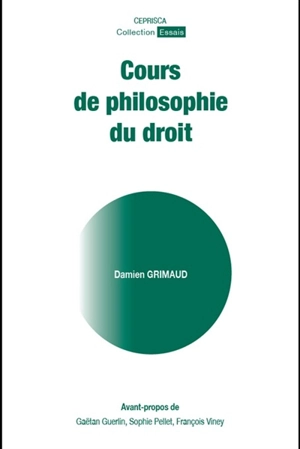 Cours de philosophie du droit - Damien Grimaud