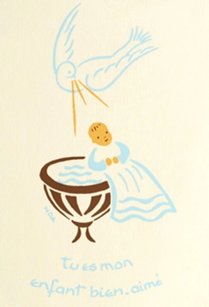 Image baptême "Tu es mon enfant bien-aimé" - Choeur des Moines et des Moniales de l''Abbaye  d''Argentan