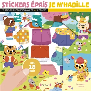 Stickers épais : Je m'habille