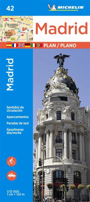 PLANS DE VILLE MICHELIN EUROPE - PLAN MADRID - PLANO E INDICE - Collectif