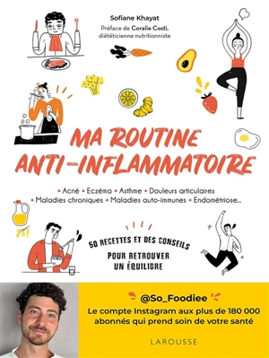 Ma routine anti-inflammatoire : acné, eczéma, asthme, douleurs articulaires, maladies chroniques, maladies auto-immunes, endométriose... : 50 recettes et des conseils pour retrouver un équilibre - Sofiane Khayat