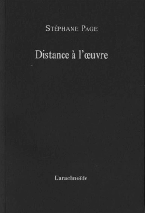 Distance à l'oeuvre - Stéphane Page