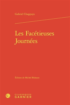 Les facétieuses journées - Gabriel Chappuys