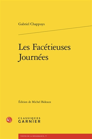 Les facétieuses journées - Gabriel Chappuys