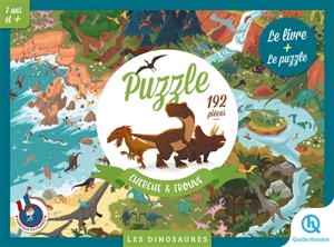 Les dinosaures : puzzle cherche & trouve : 192 pièces - Clémentine V. Baron