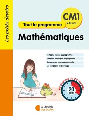 Mathématiques CM1, 9-10 ans : tout le programme : 60 séances de 20 minutes - Vincent Fontaine