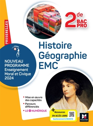 Histoire géographie, EMC 2de bac pro : nouveau programme enseignement moral et civique 2024