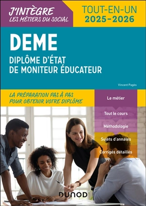 DEME : diplôme d'Etat de moniteur éducateur : tout-en-un 2025-2026 - Vincent Pagès