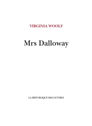 Mrs Dalloway - Virginia Woolf